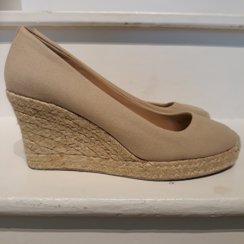 Jcrew espadrille wedge shoes